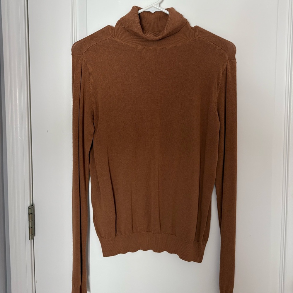 Brown H&M Turtleneck Sweater